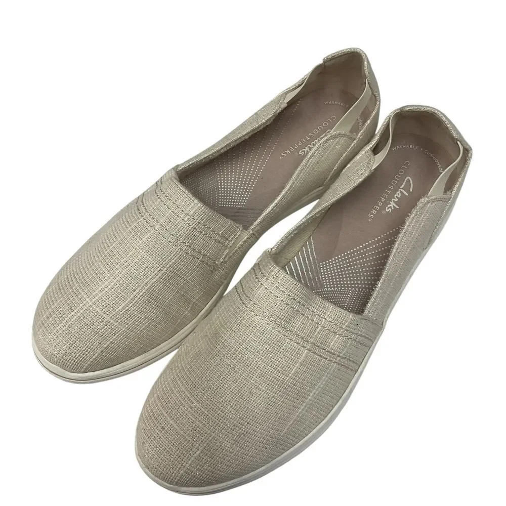 Clarks Women's Breeze Step II Natural Interest Size 11M Slip On Comfort‎